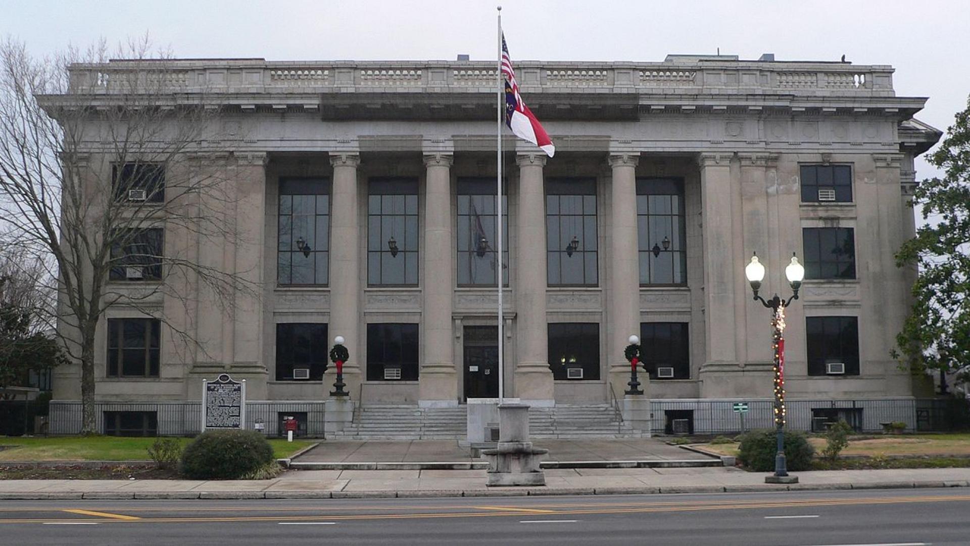 Titan Decks service area - The Johnston County Courthouse in downtown Smithfield, NC.