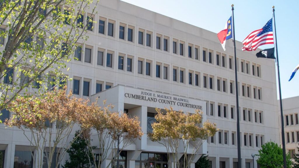 Titan Decks service area - The Judge E. Maurice Braswell Cumberland County Courthouse in Fayetteville, NC