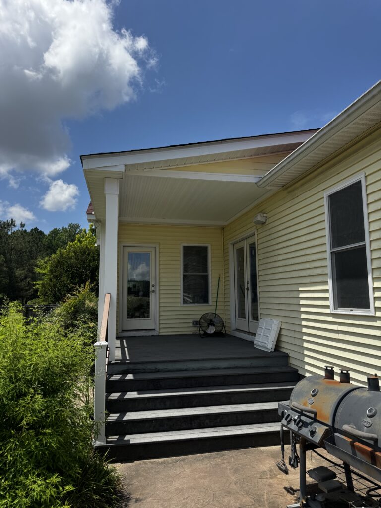 Porch Roof Build With Trex Railing