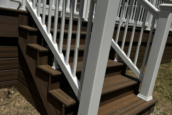Titan Decks- Local Deck Builder-NC- New Trex Composite Toasted Sand Deck Build After Photo Titan Decks- Local Deck Builder-NC- New Trex Composite Toasted Sand Deck Build After Photo